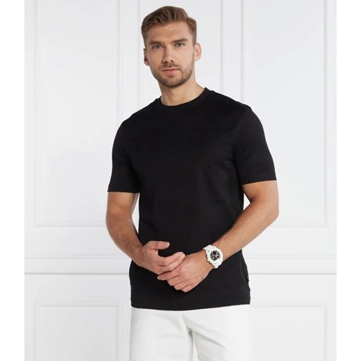 T-shirt męski czarny BOSS HUGO z krótkimi rękawami