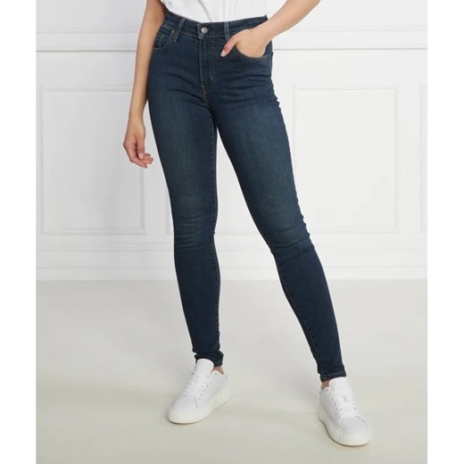 Jeansy damskie granatowe Levi's wiosenne bawełniane
