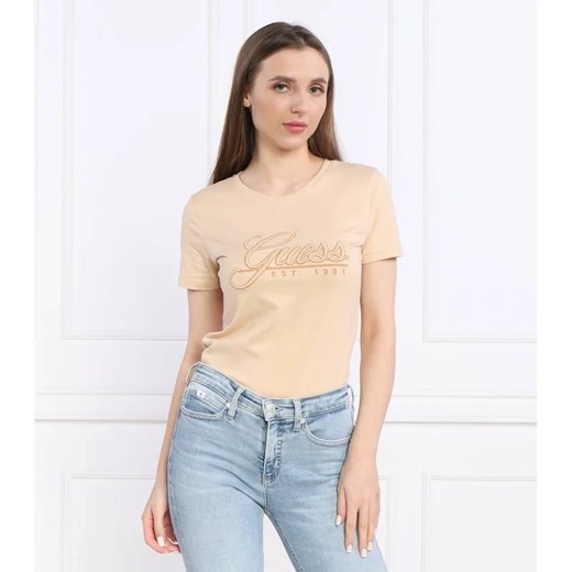 GUESS T-shirt | Regular Fit ze sklepu Gomez Fashion Store w kategorii Bluzki damskie - zdjęcie 163980179