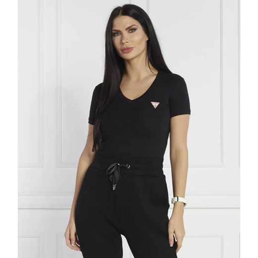 GUESS T-shirt VN MINI TRIANGLE | Slim Fit ze sklepu Gomez Fashion Store w kategorii Bluzki damskie - zdjęcie 163980188