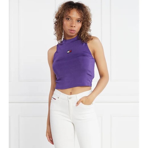 Tommy Jeans Top Badge high neck tank | Cropped Fit Tommy Jeans XS Gomez Fashion Store