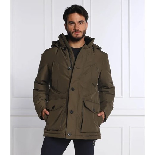 Parka zielona BOSS HUGO casualowa