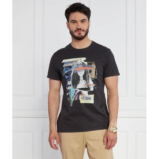 GUESS T-shirt SS CN WOMAN GRAPHIC | Regular Fit Guess S okazyjna cena Gomez Fashion Store