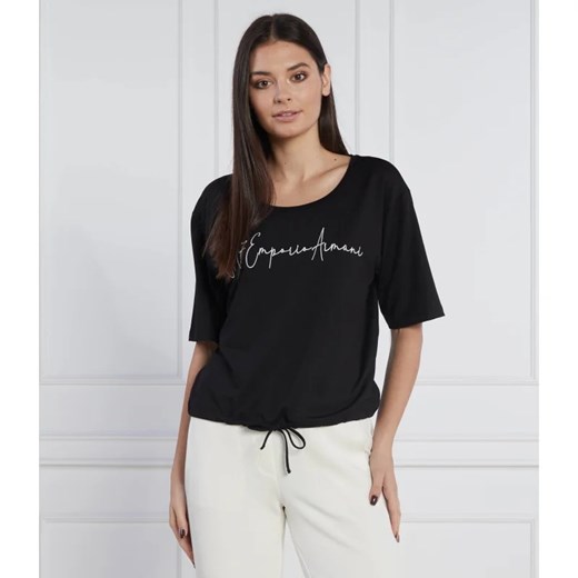 EA7 T-shirt | Relaxed fit XS wyprzedaż Gomez Fashion Store