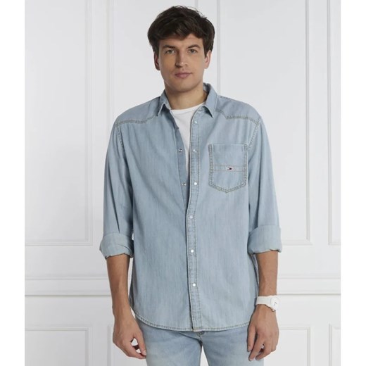 Tommy Jeans Koszula | Relaxed fit | denim Tommy Jeans L Gomez Fashion Store wyprzedaż