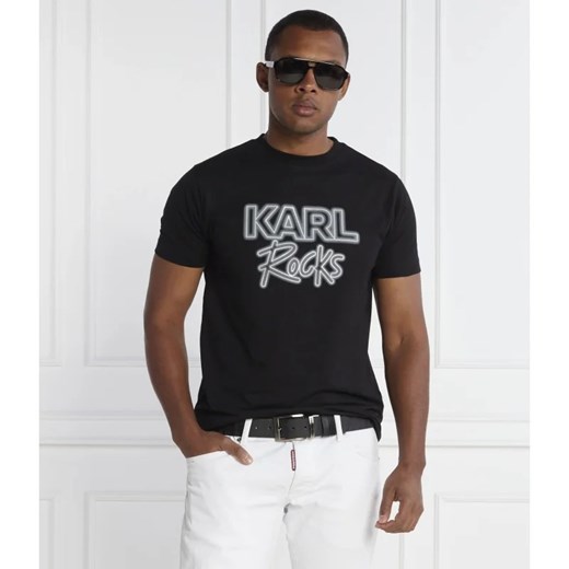 T-shirt męski Karl Lagerfeld bawełniany z krótkim rękawem
