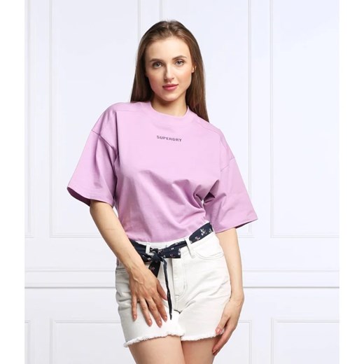 Superdry T-shirt CODE TECH | Cropped Fit ze sklepu Gomez Fashion Store w kategorii Bluzki damskie - zdjęcie 163981027