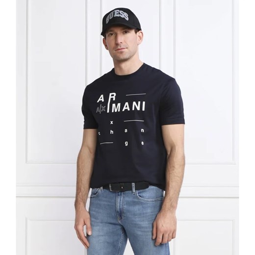 T-shirt męski Armani Exchange bawełniany z krótkim rękawem z napisami