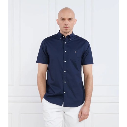 Gant koszula męska granatowa z kołnierzykiem button down 
