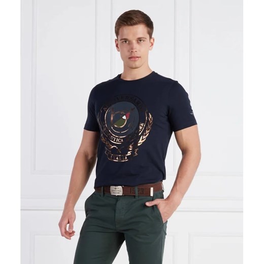 T-shirt męski Aeronautica Militare z krótkimi rękawami