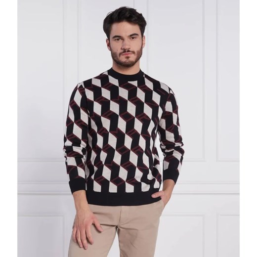 Emporio Armani Wełniany sweter | Regular Fit ze sklepu Gomez Fashion Store w kategorii Swetry męskie - zdjęcie 163981445