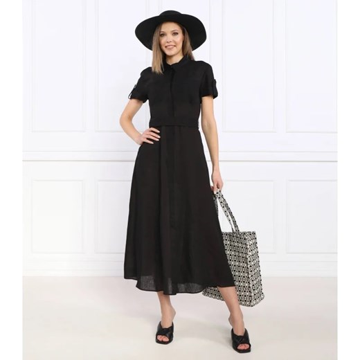 Marella SPORT Lniana sukienka ze sklepu Gomez Fashion Store w kategorii Sukienki - zdjęcie 163981639