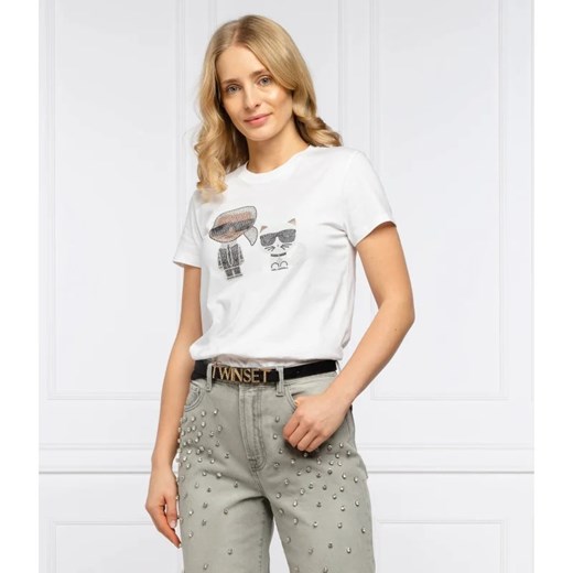 Karl Lagerfeld T-shirt | Regular Fit Karl Lagerfeld XS okazja Gomez Fashion Store