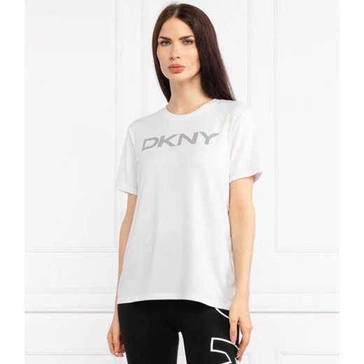 DKNY Sport T-shirt | Regular Fit ze sklepu Gomez Fashion Store w kategorii Bluzki damskie - zdjęcie 163982436