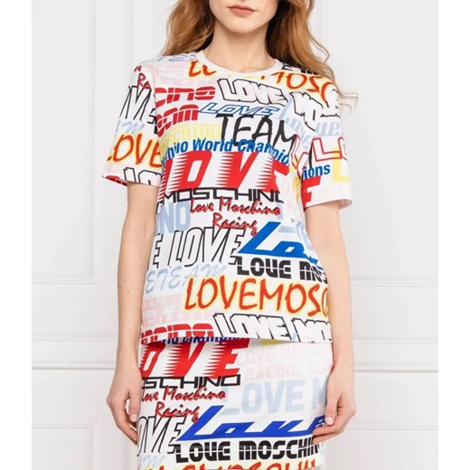 Love Moschino T-shirt | Regular Fit Love Moschino 36 okazyjna cena Gomez Fashion Store