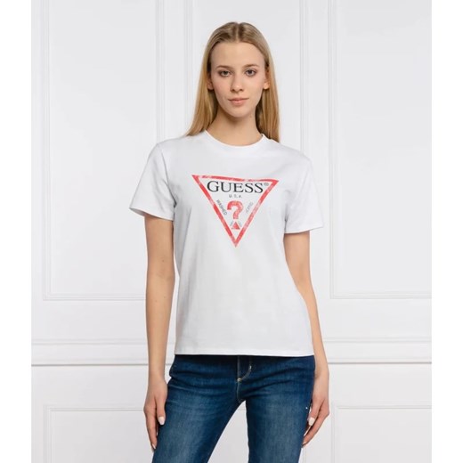 GUESS T-shirt | Regular Fit ze sklepu Gomez Fashion Store w kategorii Bluzki damskie - zdjęcie 163982577