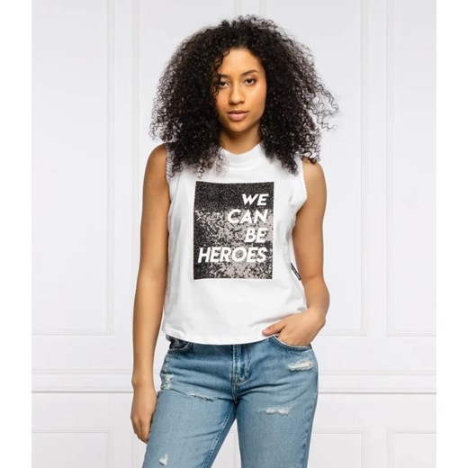 Silvian Heach T-shirt SINGLET MARIETTA ze sklepu Gomez Fashion Store w kategorii Bluzki damskie - zdjęcie 163982675