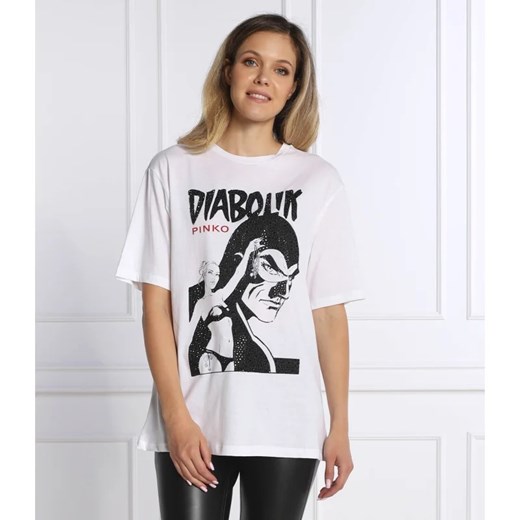 Pinko T-shirt FABIOLA | Regular Fit ze sklepu Gomez Fashion Store w kategorii Bluzki damskie - zdjęcie 163982936