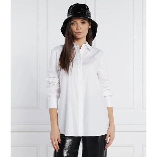 Karl Lagerfeld Koszula Jacquard Monogram | Regular Fit ze sklepu Gomez Fashion Store w kategorii Koszule damskie - zdjęcie 163983259