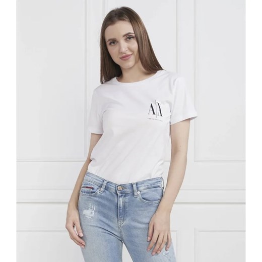 Armani Exchange T-shirt | Regular Fit ze sklepu Gomez Fashion Store w kategorii Bluzki damskie - zdjęcie 163983288