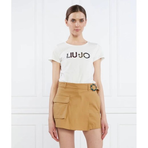 Liu Jo Sport T-shirt | Regular Fit ze sklepu Gomez Fashion Store w kategorii Bluzki damskie - zdjęcie 163983327