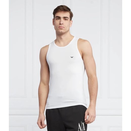 T-shirt męski biały Emporio Armani z krótkim rękawem