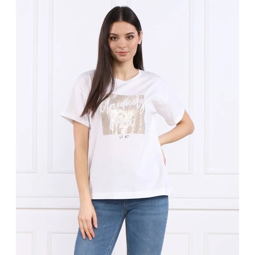 Liu Jo T-shirt | Regular Fit ze sklepu Gomez Fashion Store w kategorii Bluzki damskie - zdjęcie 163983359