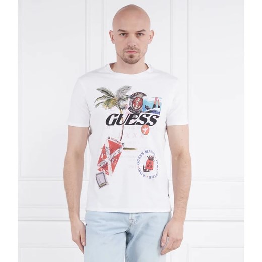 GUESS T-shirt | Regular Fit ze sklepu Gomez Fashion Store w kategorii T-shirty męskie - zdjęcie 163983486