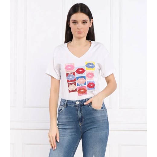 Liu Jo T-shirt | Regular Fit ze sklepu Gomez Fashion Store w kategorii Bluzki damskie - zdjęcie 163983625