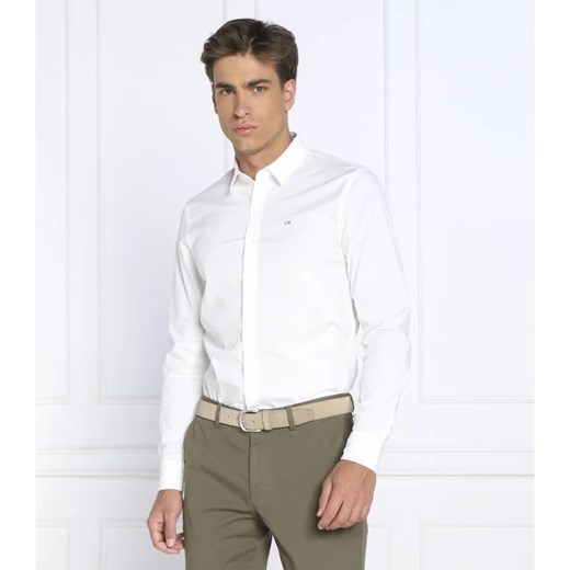 Calvin Klein Koszula POPLIN | Slim Fit ze sklepu Gomez Fashion Store w kategorii Koszule męskie - zdjęcie 163983719