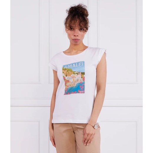 Liu Jo T-shirt T-SHIRT | Slim Fit Liu Jo M wyprzedaż Gomez Fashion Store
