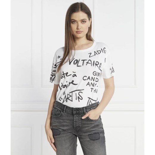 Zadig&Voltaire T-shirt | Regular Fit ze sklepu Gomez Fashion Store w kategorii Bluzki damskie - zdjęcie 163983806