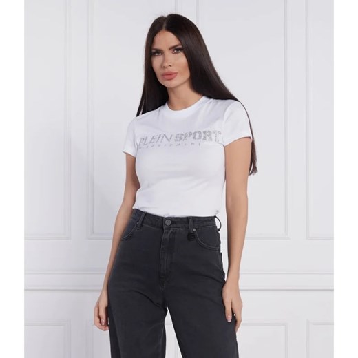 Plein Sport T-shirt | Slim Fit ze sklepu Gomez Fashion Store w kategorii Bluzki damskie - zdjęcie 163983965