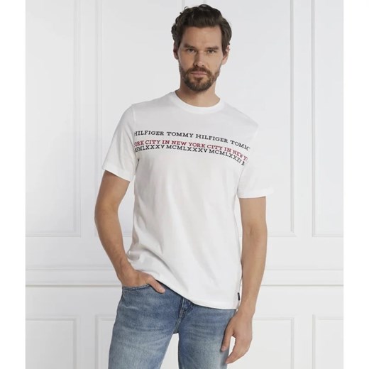 Tommy Hilfiger T-shirt CENTER CHEST STRIPE TEE | Regular Fit Tommy Hilfiger S Gomez Fashion Store