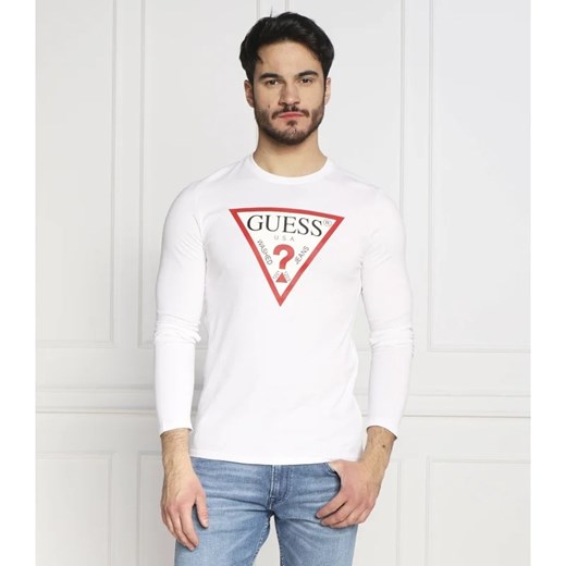 T-shirt męski Guess bawełniany z długimi rękawami