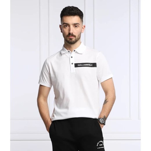 T-shirt męski Karl Lagerfeld z krótkim rękawem biały młodzieżowy