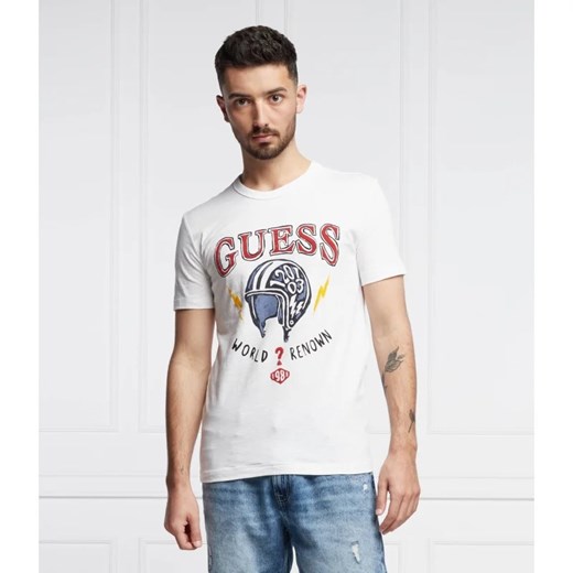 GUESS T-shirt ROUTE | Slim Fit ze sklepu Gomez Fashion Store w kategorii T-shirty męskie - zdjęcie 163984507