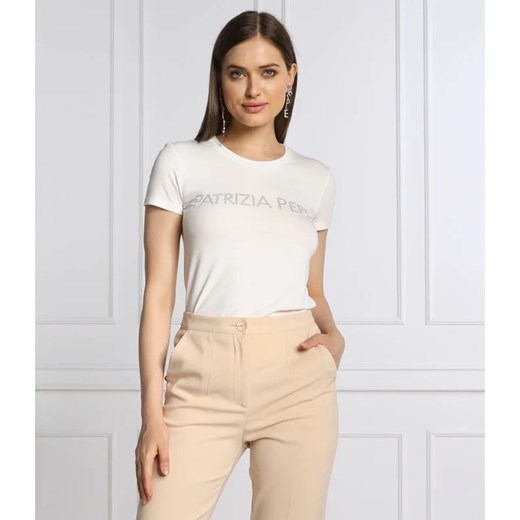 Patrizia Pepe T-shirt MAGLIA | Slim Fit ze sklepu Gomez Fashion Store w kategorii Bluzki damskie - zdjęcie 163984736
