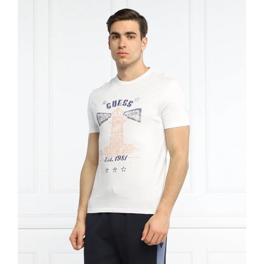GUESS T-shirt Thewat | Slim Fit ze sklepu Gomez Fashion Store w kategorii T-shirty męskie - zdjęcie 163985246