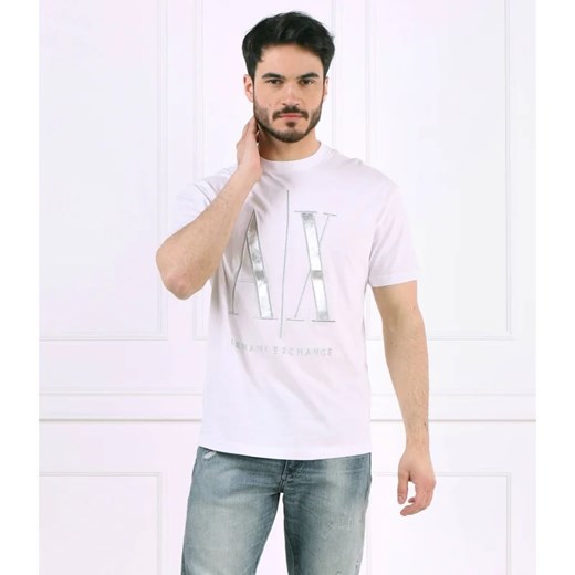 T-shirt męski Armani Exchange na wiosnę z krótkim rękawem