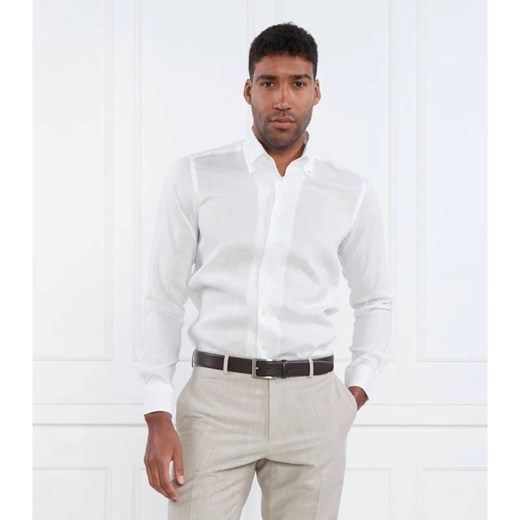 Emanuel Berg Lniana koszula bellagio | Slim Fit ze sklepu Gomez Fashion Store w kategorii Koszule męskie - zdjęcie 163985385