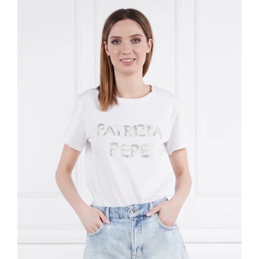 Patrizia Pepe T-shirt | Regular Fit ze sklepu Gomez Fashion Store w kategorii Bluzki damskie - zdjęcie 163985487