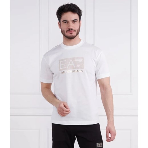 EA7 T-shirt | Regular Fit ze sklepu Gomez Fashion Store w kategorii T-shirty męskie - zdjęcie 163985768