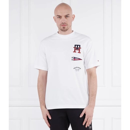 T-shirt męski Tommy Hilfiger młodzieżowy z krótkim rękawem