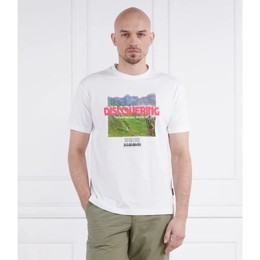 Napapijri T-shirt S-BOLIVAR SS | Regular Fit Napapijri M okazja Gomez Fashion Store