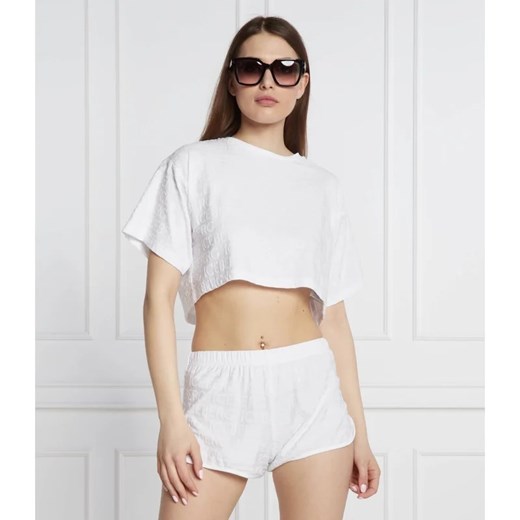 Iceberg T-shirt | Cropped Fit ze sklepu Gomez Fashion Store w kategorii Bluzki damskie - zdjęcie 163985968