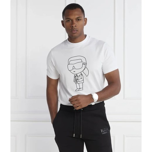 T-shirt męski Karl Lagerfeld biały