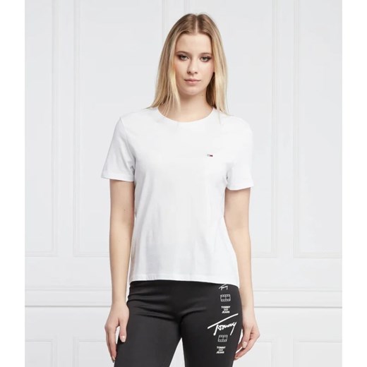 Tommy Jeans T-shirt | Regular Fit ze sklepu Gomez Fashion Store w kategorii Bluzki damskie - zdjęcie 163986279