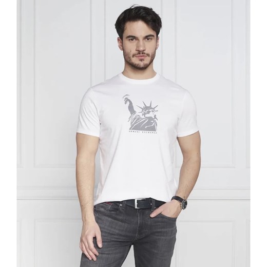 T-shirt męski Armani Exchange z krótkim rękawem bawełniany