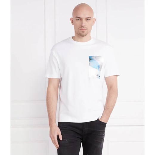 Calvin Klein T-shirt Glitch | Regular Fit Calvin Klein XL wyprzedaż Gomez Fashion Store